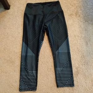 RBX black and blue Capri Leggings